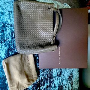 Bottega Veneta Grey Woven Handbag